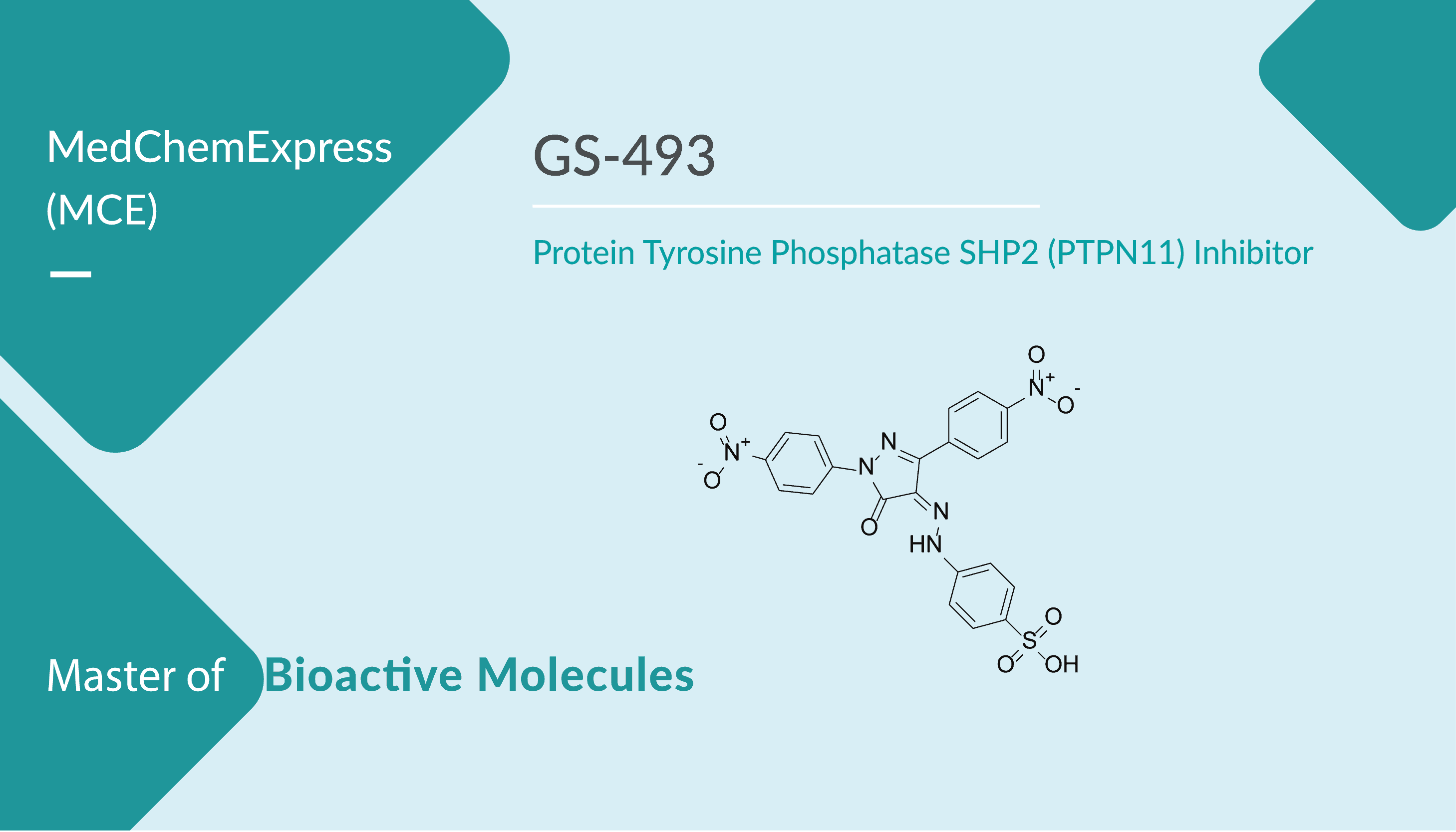 GS 493 is a Selective Protein Tyrosine Phosphatase SHP2 PTPN11 Inhibitor 2022 02 03 - GS-493 is a Selective Protein Tyrosine Phosphatase SHP2 (PTPN11) Inhibitor