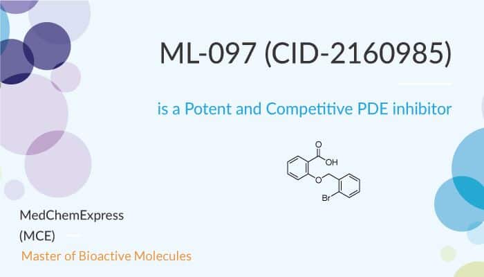 ML 097 IS An PDE Inhibitor 2022 0807 - ML-097 (CID-2160985) is a Pan Ras-related GTPases Activator