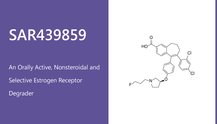 SAR439859 is an Orally Active Nonsteroidal and Selective Estrogen Receptor Degrader - SAR439859 is an Orally Active, Nonsteroidal and Selective Estrogen Receptor Degrader