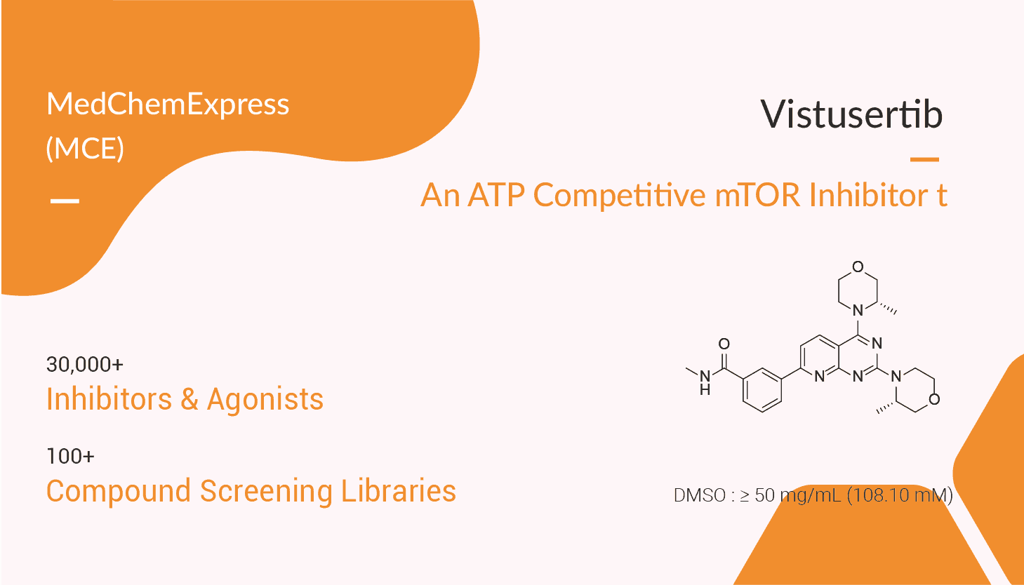 Vistusertib 2022 0519 - Vistusertib (AZD2014) is an ATP Competitive mTOR Inhibitor